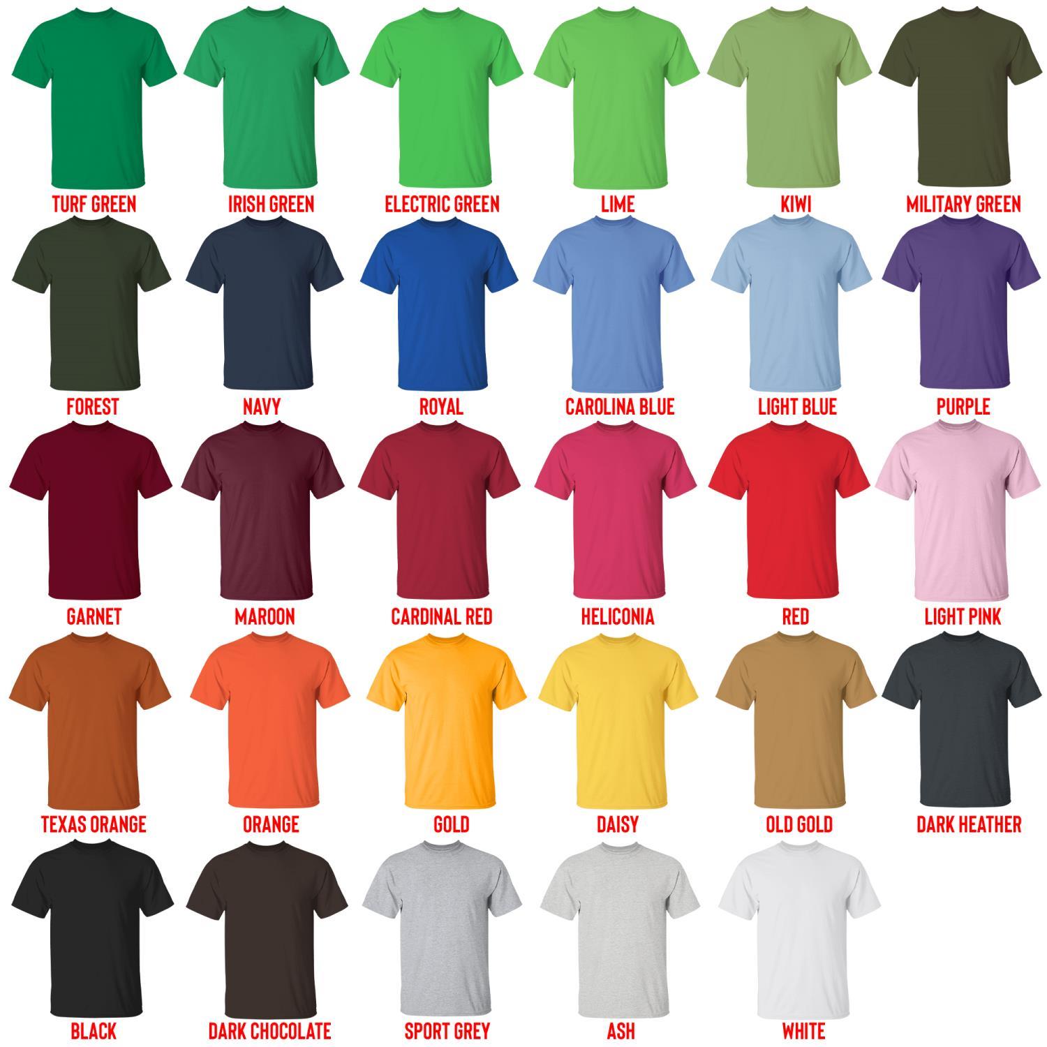 t shirt color chart - Metal Gear Solid