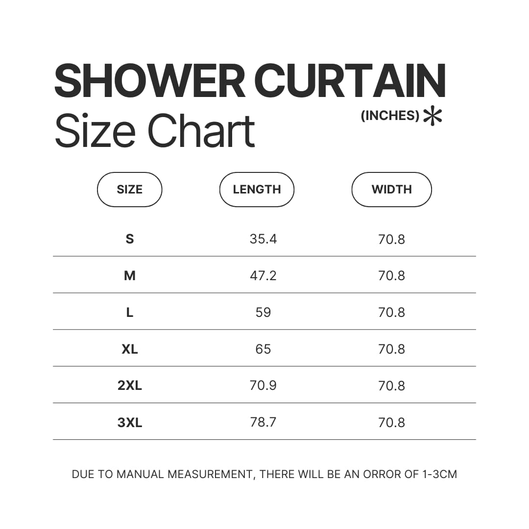 Shower Curtain Size Chart - Metal Gear Solid